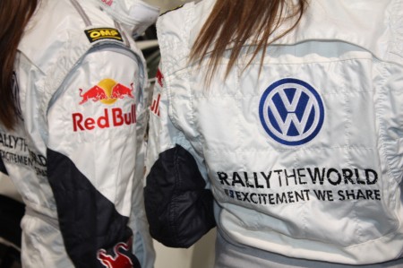 Vienna Autoshow 2014 Volkswagen VW Rally the World Red Bull