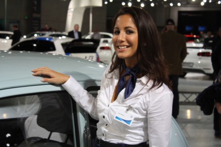 VW Käfer Dame Girl Babe Hostess