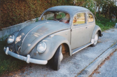 VW Käfer Ovali grau