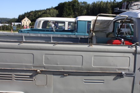 VW Bus Camp Out Single Double Cap Bus