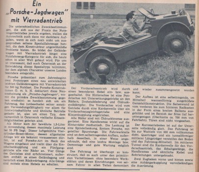 Porsche Jagdwagen Vorstellung