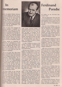 In Memorian Ferdinand Porsche