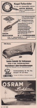 VW Netze Sonderzubehör Osram Werbung