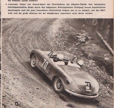 Denzel Sport Roadster Coupe Alpenfahrt Wolfgang 