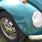 VW Käfertreffen Orth Unfall Crash Blechschaden Beule Kotflügel verbogen