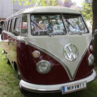 VW Käfertreffen Eggenburg 2013 VW T1 Samba Bus Baum