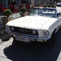 Oldtimerfahrt Schloss Spiele Kobersdorf 2013 Ford Mustang Cabriolet