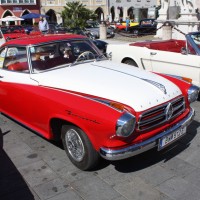 Oldtimerfahrt Kobersdorf Schloss Spiele 2013 Böck Isabella Borgward
