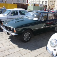 Oldtimerfahrt Kobersdorf Schloss Spiele 2013 Böck Rover V8 Mercedes-Benz