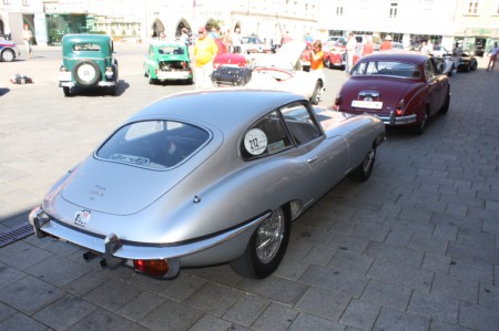 Oldtimerfahrt Kobersdorf Schloss Spiele Kobersdorf Böck Jaguar