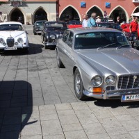 Oldtimerfahrt Kobersdorf Schloss Spiele 2013 Böck Jaguar