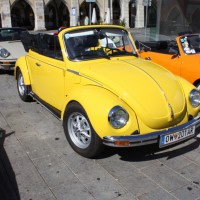 Oldtimerfahrt Kobersdorf Schloss Spiele Wolfgang Böck 2013 VW Käfer Cabrio