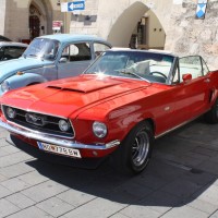 Oldtimerfahrt Kobersdorf Schloss Spiele Wolfgang Böck 2013 Ford Mustang Cabrio