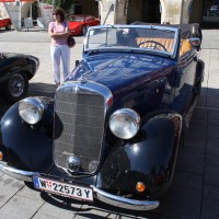 Oldtimerfahrt Schloss Spiele Kobersdorf 2013 Mercedes Benz Cabriolet