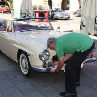 Oldtimerfahrt Schloss Spiele Kobersdorf 2013 Mercedes-Benz Cabriolet