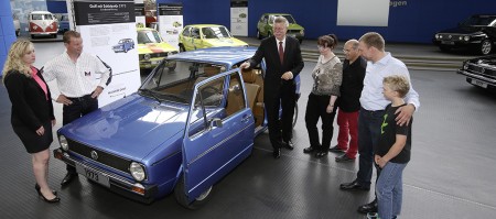 40 Jahre VW Golf Jubilaeums-Ausstellung im AutoMuseum Volkswagen Schiebetüre