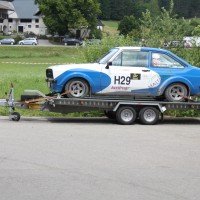 Schneebergland Rallye 2014 Ford Escort RS 2000 Markus Nothdurfter Service Anhänger