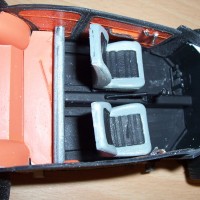 VW Käfer Coupe Aufbau Modell Innenraum