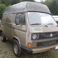 VW Bus Camp Out 2014 T3 Hochdach Bundesheer