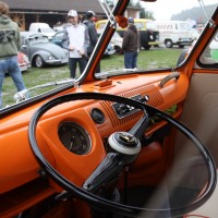 VW Bus Camp Out 2014 Safari Fenster ausgestellt Ausblick