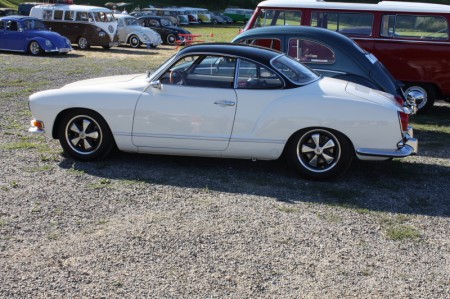 VW Karmann Ghia Schwarz Weiß Black White Fuchs Felgen